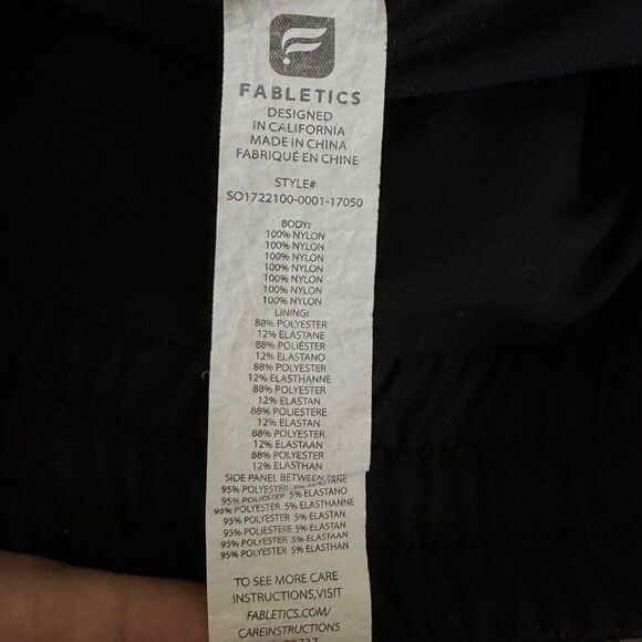 Fabletics Womens The One Short  Black Pamela Reflective Shorts workout  size L - Picture 8 of 9